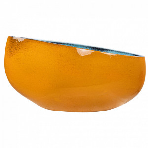 Bol decorativ multicolor din ceramica 28x51 cm Porto Versmissen