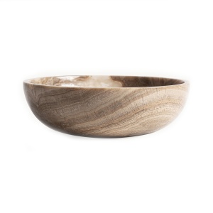 Bol decorativ portocaliu din piatra 20 cm Centerpiece Vical Home