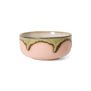 Bol pentru desert multicolor din ceramica 13 cm 70s Gem HKliving