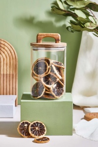 Borcan transparent din sticla Akasya 15 The Home Collection