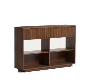 Bufet inferior din lemn maro 120 cm Helvine Walnut Kave Home