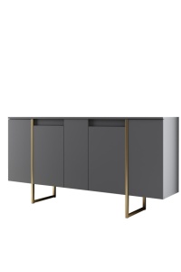 Bufet inferior gri/auriu 160 cm Luxe The Home Collection