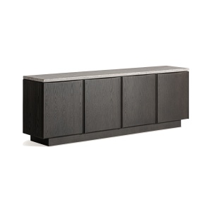 Bufet inferior gri/maro din lemn 221 cm Rignac Vical Home