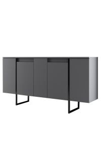 Bufet inferior gri/negru 160 cm Luxe The Home Collection