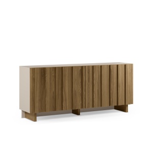 Bufet inferior maro/crem din lemn 180 cm Marlo The Home Collection