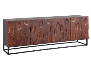 Bufet inferior maro din lemn 175 cm Dune 3D The Home Collection