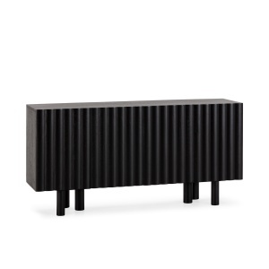Bufet inferior negru din lemn 160 cm Tamira The Home Collection