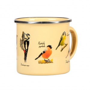 Cana multicolora din metal 490 ml Birds Esschert Design