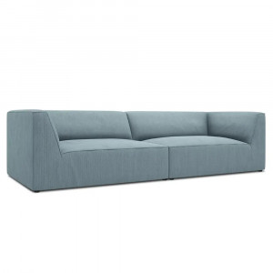 Canapea albastru deschis din textil pentru 4 persoane Ruby Micadoni
