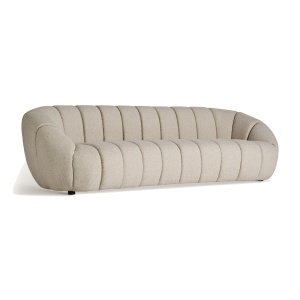 Canapea bej din textil pentru 3 persoane Lajoux Vical Home