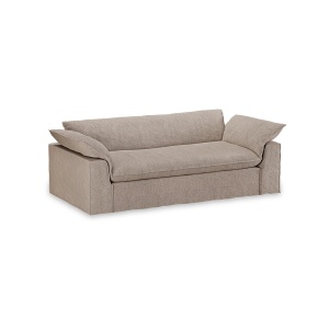 Canapea bej din textil pentru 3 persoane Nomad Sneak HKliving