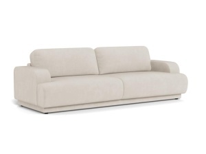 Canapea bej din textil pentru 4 persoane Riverland Quiet Object