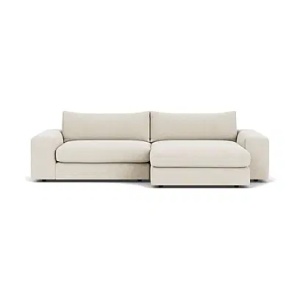 Canapea cu colt bej din textil 272 cm Lou Right Soil natural - 01 FEST
