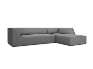 Canapea cu colt gri inchis din textil pentru 4 persoane Ruby Ottawa M Right Micadoni