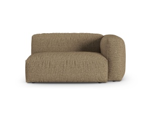 Canapea cu colt modulara maro cappuccino din textil pentru 1 persoana Martina Boucle 160 Right XL Micadoni