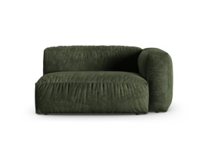 Canapea cu colt modulara verde din catifea pentru 1 persoana Martina 160 Right XL Micadoni