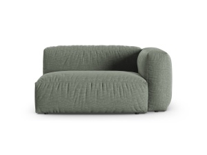 Canapea cu colt modulara verde muschi din textil pentru 1 persoana Martina 160 Right XL Micadoni