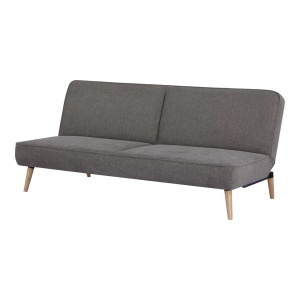Canapea extensibila maro din textil 186 cm Swan House Nordic
