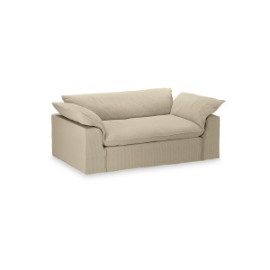 Canapea galbena din textil 204 cm Nomad Corduroy HKliving