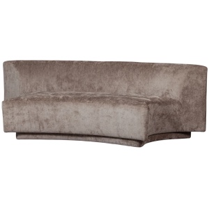 Canapea grej din textil pentru 2 persoane Popular Woood