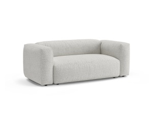 Canapea gri/bej din textil pentru 2 persoane Martina Boucle Micadoni