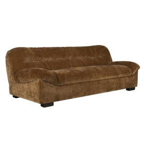 Canapea maro coniac din textil pentru 3 persoane Douglas Dutchbone