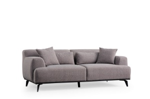 Canapea maro/gri din textil 200 cm Jaguar The Home Collection