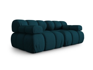 Canapea modulara albastru navy din textil pentru 2 persoane Bellis 3D Micadoni