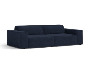 Canapea modulara albastru navy din textil pentru 3 persoane Jodie 304 Micadoni