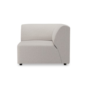 Canapea modulara bej din textil 94 cm Jax Right End HKliving