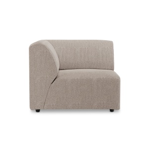 Canapea modulara bej din textil 94 cm Jax Sneak Left End HKliving