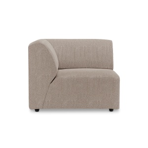 Canapea modulara bej din textil 94 cm Jax Sneak Left HKliving