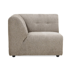 Canapea modulara bej din textil 94 cm Vint Left HKliving