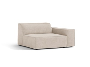 Canapea modulara bej din textil pentru 1 persoana Jodie Right 102 Micadoni