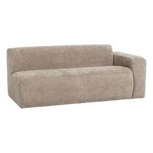 Canapea modulara bej nisipiu din textil pentru 2 persoane Mojo Chenille Right Woood