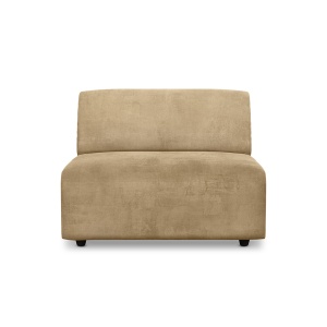 Canapea modulara crem din catifea 94 cm Jax Middle HKliving