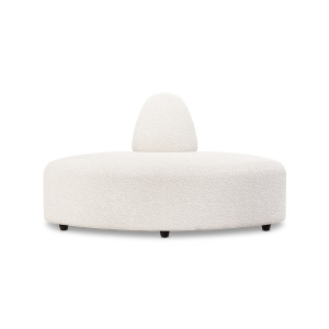 Canapea modulara crem din textil 94 cm Jax Angle Boucle HKliving