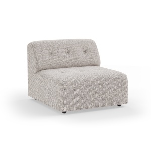 Canapea modulara gri deschis din textil 94 cm Vint Middle HKliving