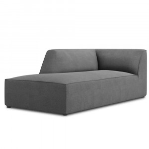 Canapea modulara gri din textil pentru 2 persoane Ruby Left Micadoni