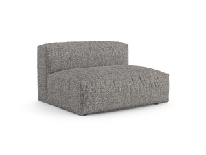 Canapea modulara gri grafit din textil pentru 1 persoana Martina Monet Boucle 120 Micadoni