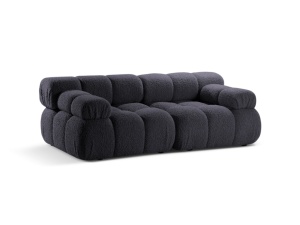 Canapea modulara gri grafit din textil pentru 2 persoane Bellis Boucle Micadoni