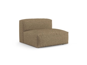 Canapea modulara maro cappuccino din textil pentru 1 persoana Martina Boucle XL Micadoni