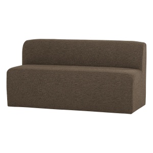 Canapea modulara maro din textil 164 cm Mojo Boucle Bench Woood
