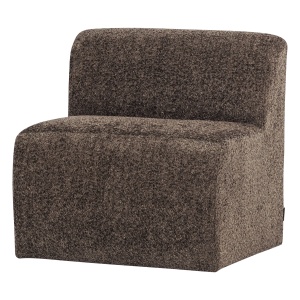 Canapea modulara maro din textil 84 cm Mojo Center Chenille Woood