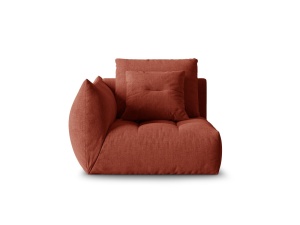 Canapea modulara maro din textil pentru 1 persoana Bloom Wind Left Micadoni