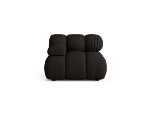 Canapea modulara neagra din textil pentru 1 persoana Bellis Left Liberty Micadoni