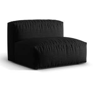 Canapea modulara neagra din textil pentru 1 persoana Martina Micadoni