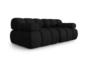 Canapea modulara neagra din textil pentru 2 persoane Bellis 3D Micadoni