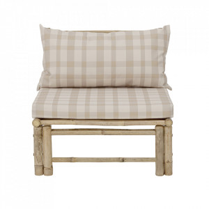 Canapea modulara pentru exterior maro din bambus 76 cm Korfu Bloomingville