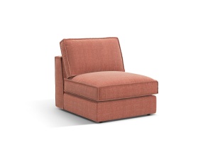 Canapea modulara rosie din textil pentru 1 persoana Pola Micadoni